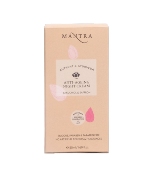 Mantra Herbal Anti-Ageing Night Cream Bakuchiol And Saffron