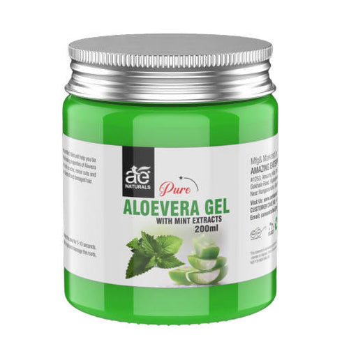 Ae Naturals Pure Aloevera Gel With Mint Extracts 200 ml