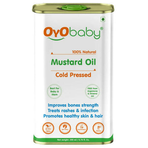Oyo Baby Natural Mustard Oil Cold Pressed