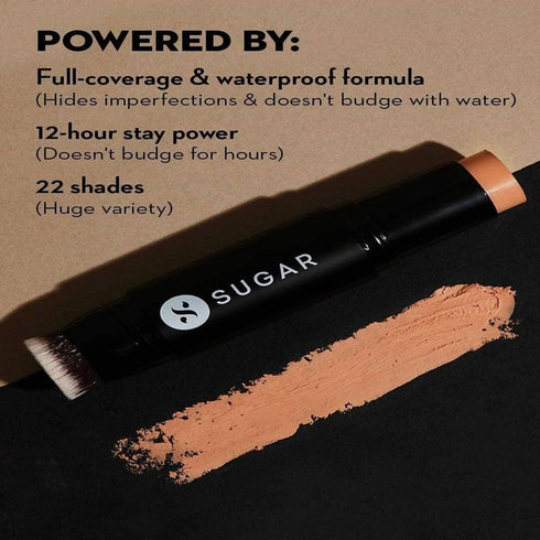 Sugar Ace Of Face Foundation Stick Con Panna | Medium Tan, Golden Undertone