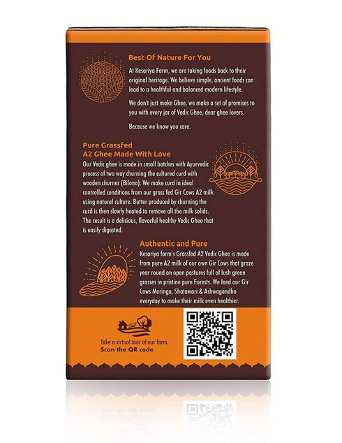 Vedic Ghee Gir Cow'S Cultured A2 Ghee