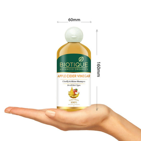 Biotique Advanced Organics Apple Cider Vinegar Clarify & Shine Shampoo 300g