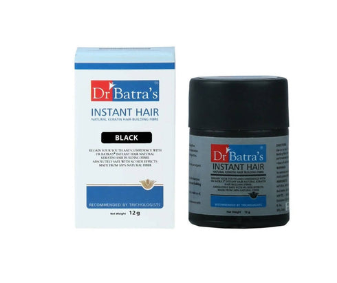Dr. Batra's Instant Hair Natural keratin Hair Building Fibre - Black 12 g