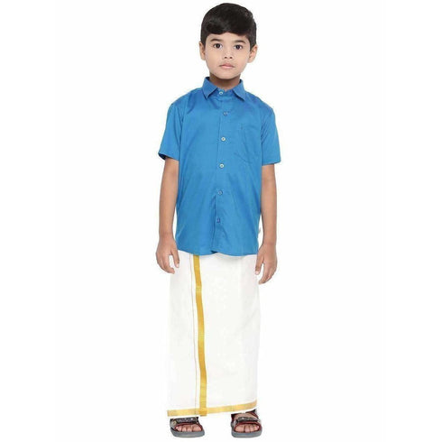 Ramraj Giza Cotton Set Light Blue