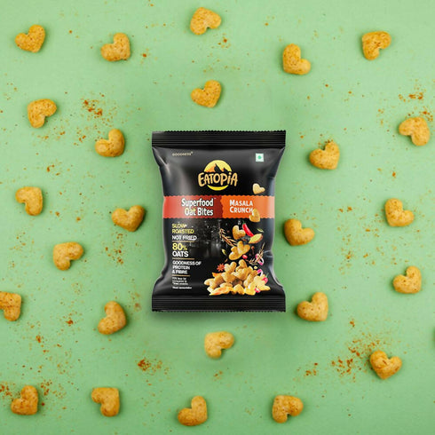 Eatopia Superfood Oats Bites | BBQ & Masala Crunch Combo