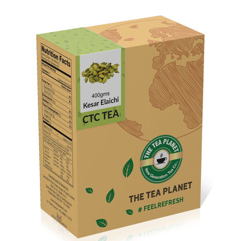 The Tea Planet Kesar Elaichi Flavored CTC Tea