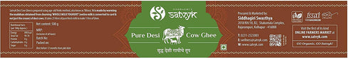 Siddhagiri'S Satvyk Organic Pure Desi Cow Ghee