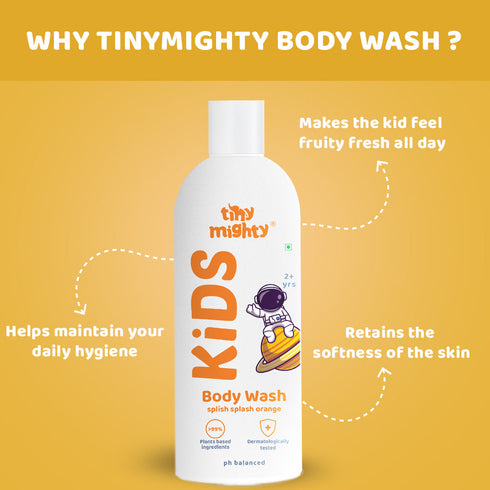 Tiny Mighty Kids Body Wash With Orange Fragrance 200ml