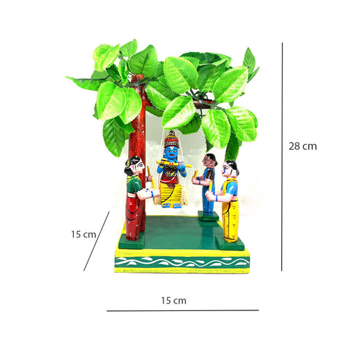 Krishna Jhula with Gopikas Kondapalli Toys