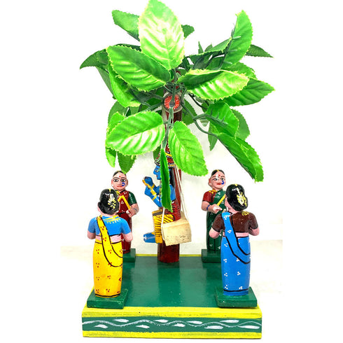 Krishna Jhula with Gopikas Kondapalli Toys