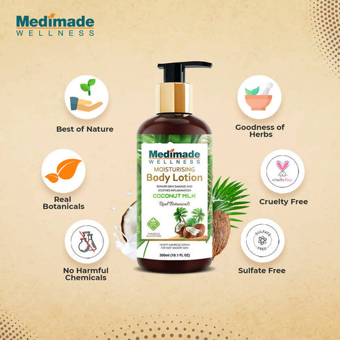 Medimade Wellness Moisturising Body Lotion With Coconut Milk