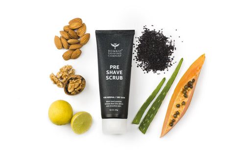 Bombay Shaving Company Pre Shave Scrub With Black Sand And Vitamin E For Dead Skin Removal 100g