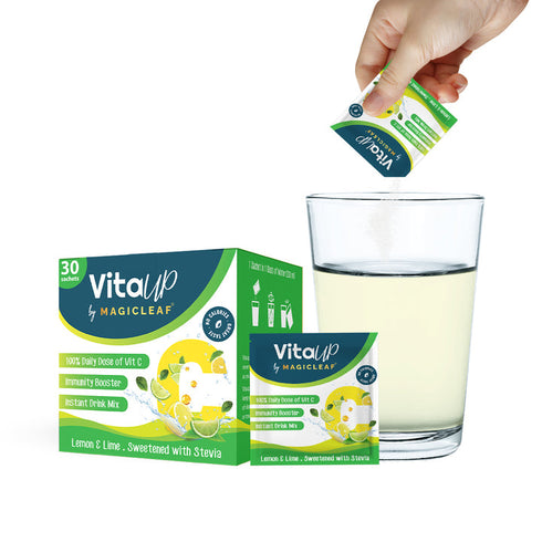 Magicleaf VitaUp Natural Vitamin C Sachets Lemon and Lime Flavor