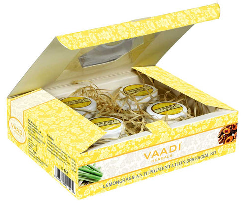 Vaadi Herbals Lemongrass Anti Pigmentation Spa Facial Kit with Cedarwood Extract 70g