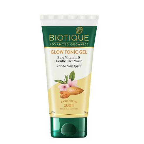 Biotique Glow Tonic Gel Pure Vitamin E Gentle Face Wash 150g