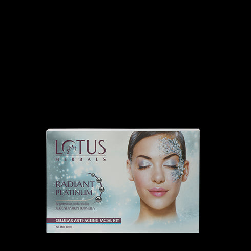 Lotus Radiant Platinum Cellular Anti Ageing Salon Grade Single Facial Kit