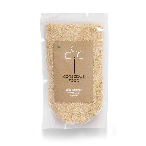 Conscious Food Organic Split Sorghum |Jowar Dalia