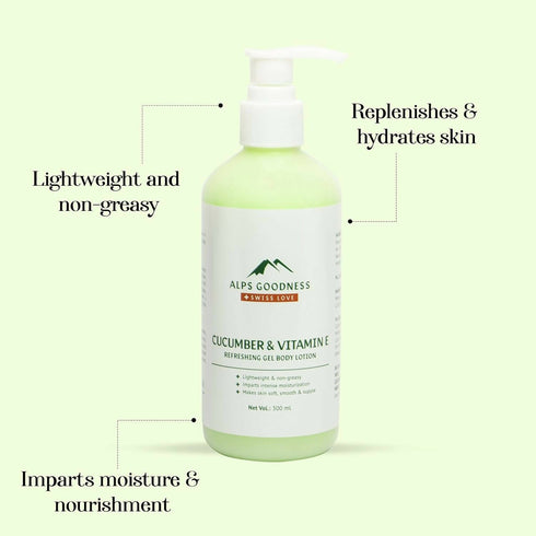 Alps Goodness Cucumber and Vitamin E Refreshing Gel Body Lotion