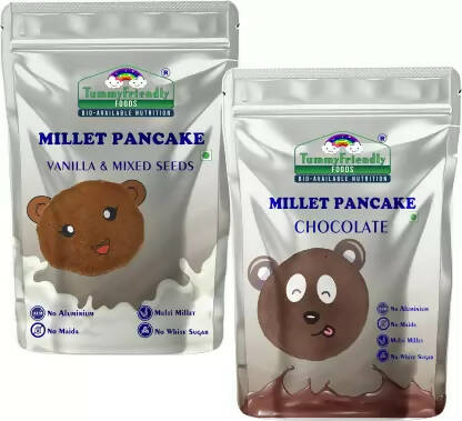 TummyFriendly Foods Millet Pancake Mix Combo | Chocolate | Seeds Healthy Breakfast