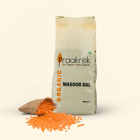 Praakritik Organic Masoor Whole Dal