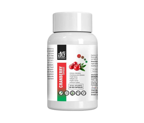 Ae Naturals Cranberry Capsules 60 Caps