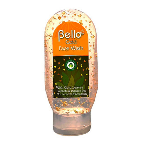 Bello Gold Face Wash With Gold Leaves