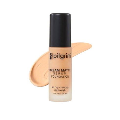Pilgrim Dream Matte Serum Foundation For Medium Skin Tone - Golden Beige