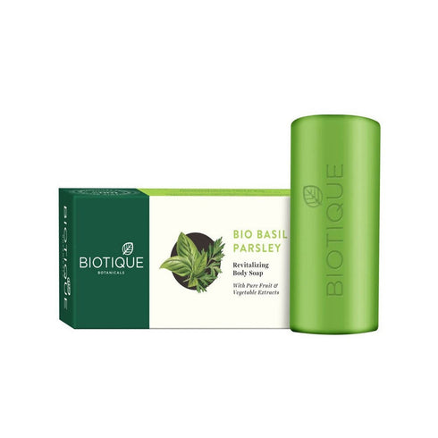 Biotique Advanced Ayurveda Bio Basil And Parsley Revitalizing Body Soap