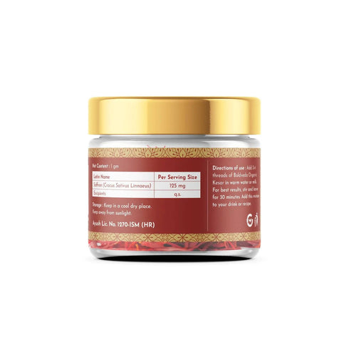 Boldveda Organic Kesar Kashmiri Saffron Threads