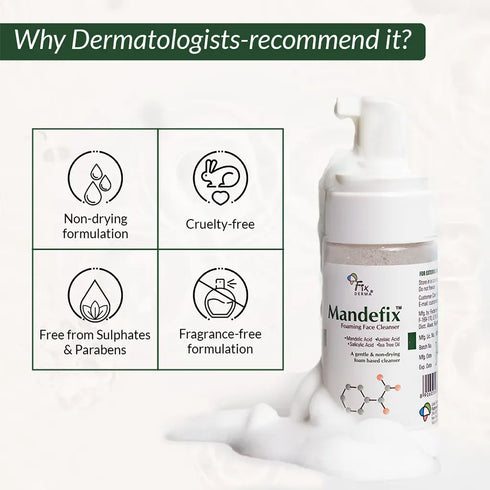 Fixderma Skincare Mandefix Foaming Face Cleanser