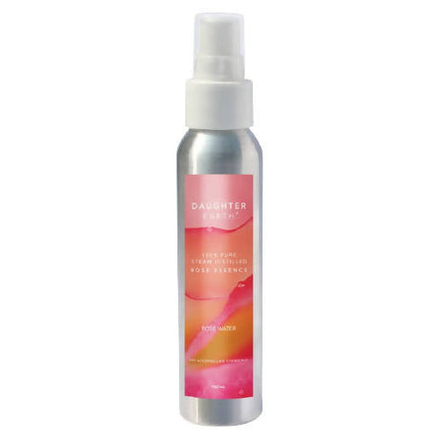 Daughter Earth Rose Water 100% Pure Steam Distilled Rose Essence