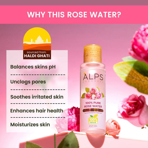 Alps Goodness 100 % Pure Rose Water