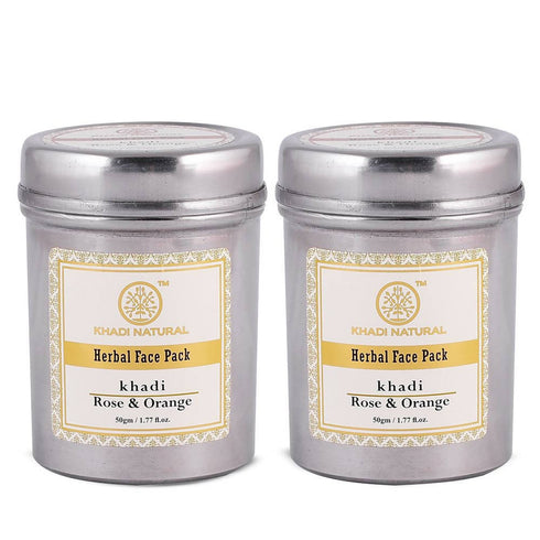 Khadi Natural Rose & Orange Herbal Face Pack 100g