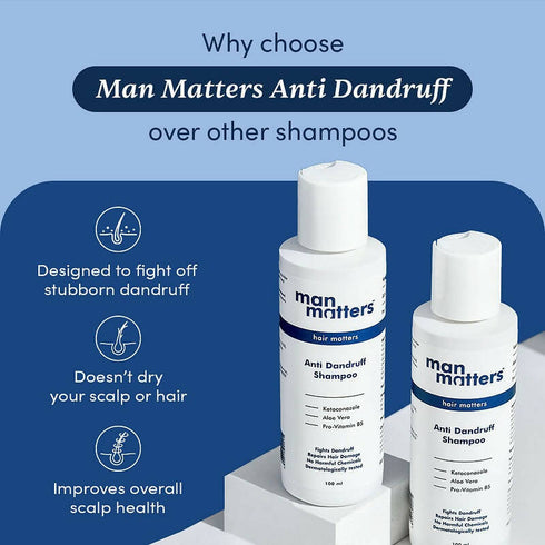 Man Matters 1% Ketoconazole Anti| Dandruff Shampoo
