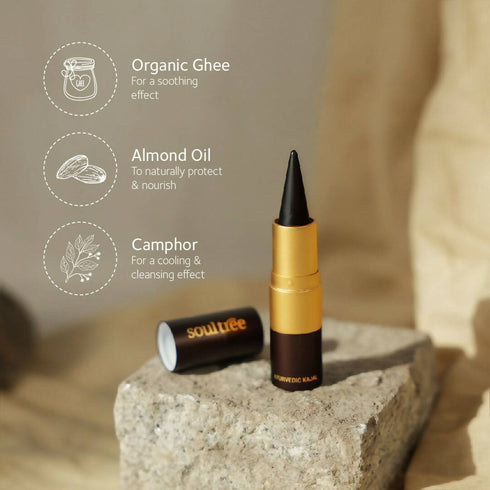 Soultree Ayurvedic Kajal | Pure Black 011
