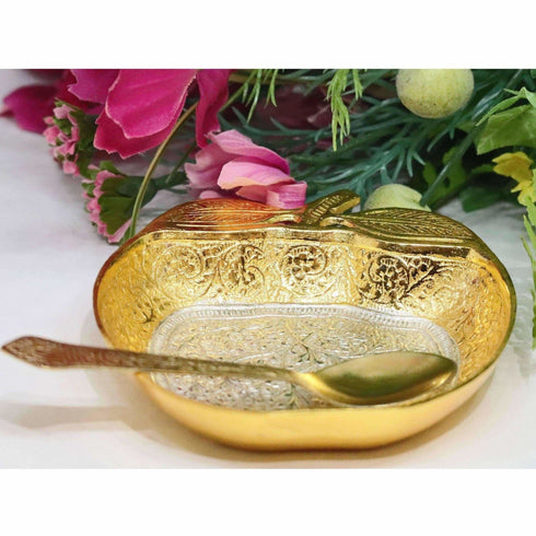 Chahat Premium Living Brass Apple Bowl