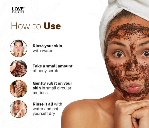 Love Earth Naked and Raw Coffee Body Scrub