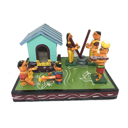 Colorful Sankranti Haridas theme Kondapalli Bommalu