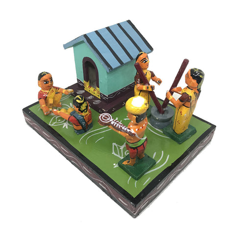 Colorful Sankranti Haridas theme Kondapalli Bommalu