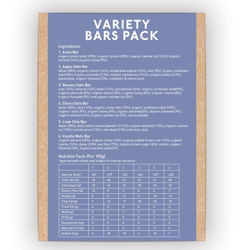 Nourish Organics Variety Bars Pack