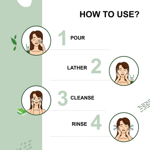 the beauty co Neem and Aloe Vera Face Wash with Salicylic Acid For Skin Purifying