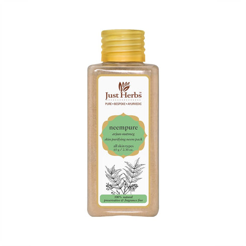 Just Herbs Neempure Arjun - Nutmeg Skin Purifying Neem Pack 60g