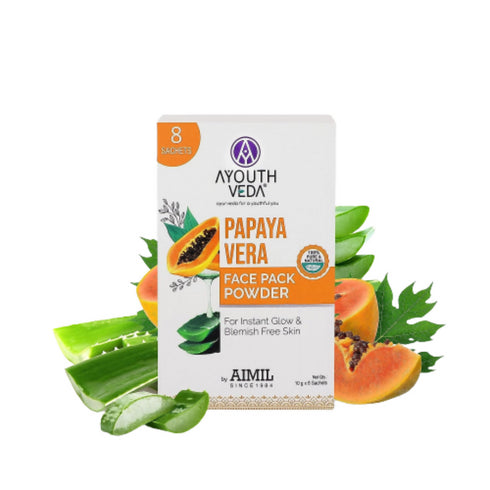 Ayouthveda Papaya Vera Face Pack Powder
