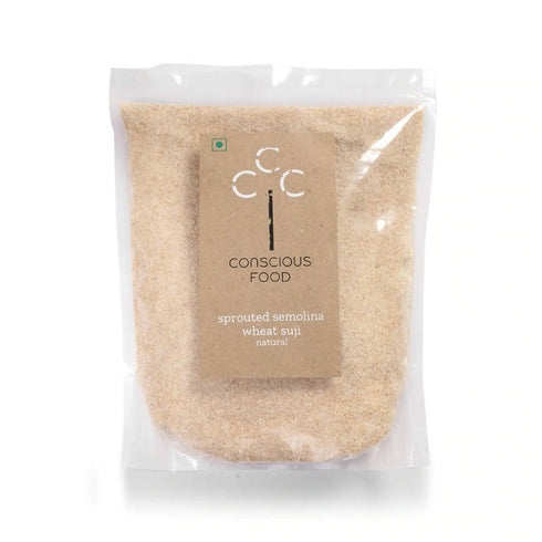 Conscious Food Natural Sprouted Semolina Wheat Suji