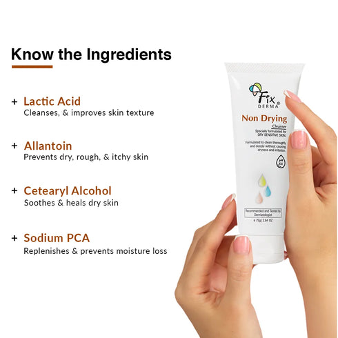 Fixderma Skincare Non-Drying Cleanser | Face Wash For Dry Skin