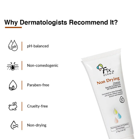 Fixderma Skincare Non-Drying Cleanser | Face Wash For Dry Skin