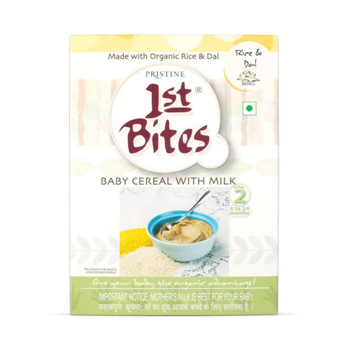 Pristine 1st Bites Baby Cereal Stage|2 Organic Rice & Dal