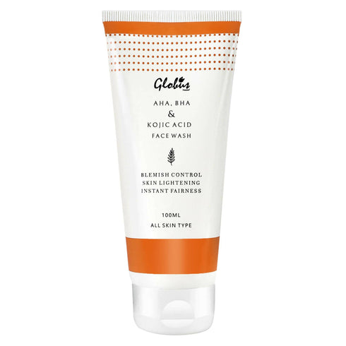 Globus Naturals AHA, BHA & Kojic Acid Face wash