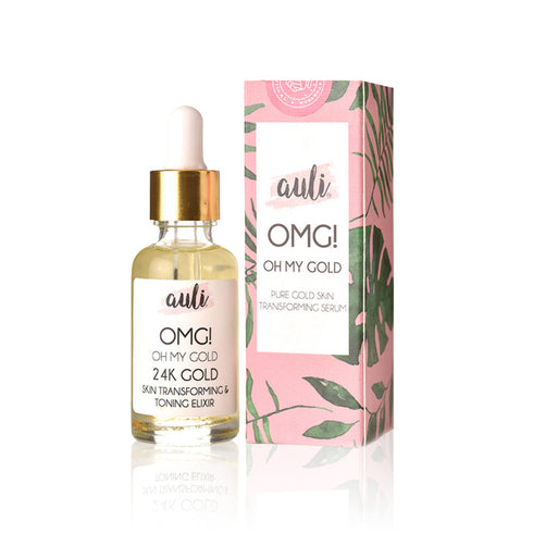 Auli Omg 24Kgold Flakes Face Serum 30 ml
