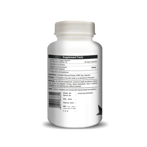 H&C Herbal Activated Charcoal Capsules